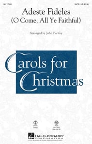 cover Adeste Fideles SATB choral sheet music cover
